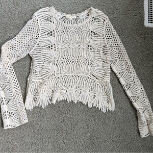 Rebellion Cream Crochet Blouse